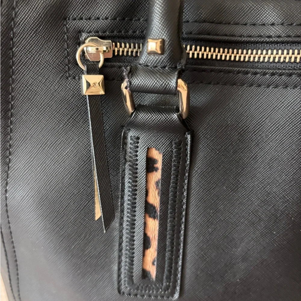 Stella & Dot Full Time Fabulous Black Tote Bag